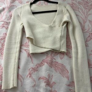 Hollister White Long Sleeve Top